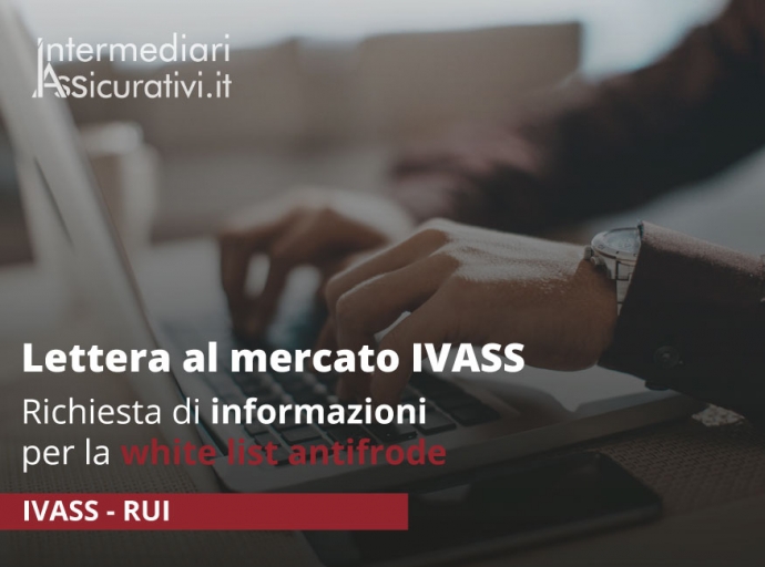 Lettera al mercato IVASS: richiesta di informazioni per la white list antifrode
